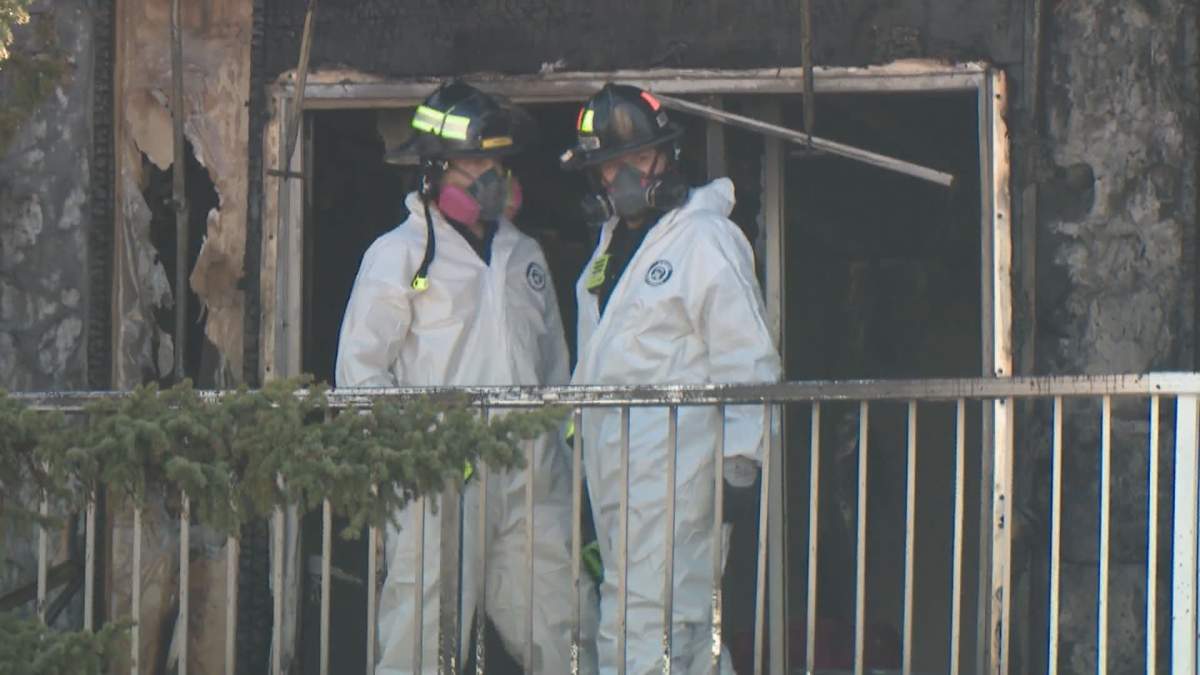 Investigators remained on scene after the fire was extinguished and are working to investigate the cause.