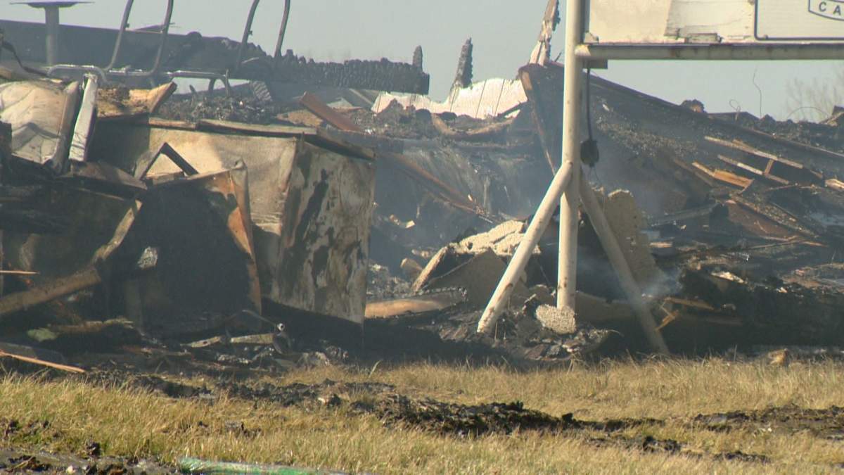 The Elks Building on the 4000 block of First Avenue burned down on Sunday