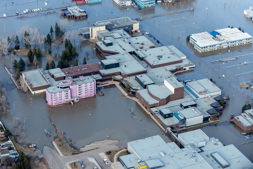 The Keyano College campus in downtown Fort McMurray is shown on Tuesday, April 28, 2020. Alberta's auditor general says the province has done a poor job at preparing for disasters such as this one.