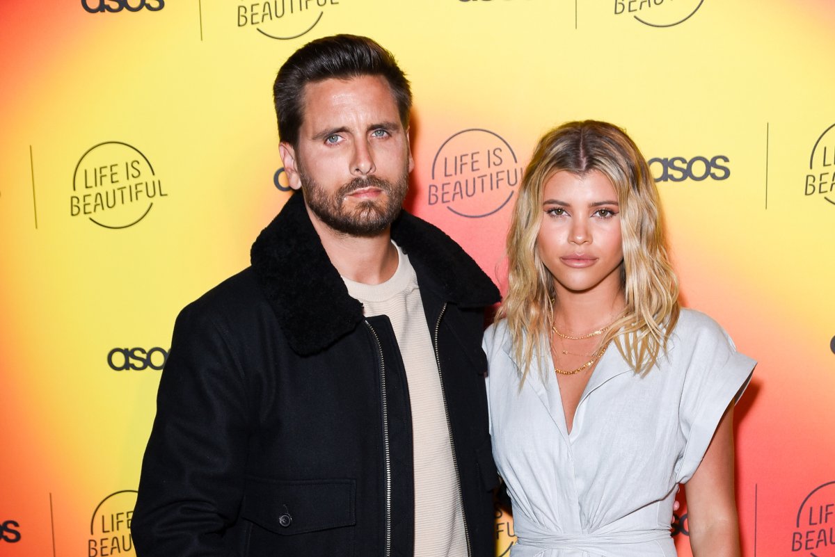 Scott Disick and Sofia Richie on April 25, 2019 in Los Angeles, California.