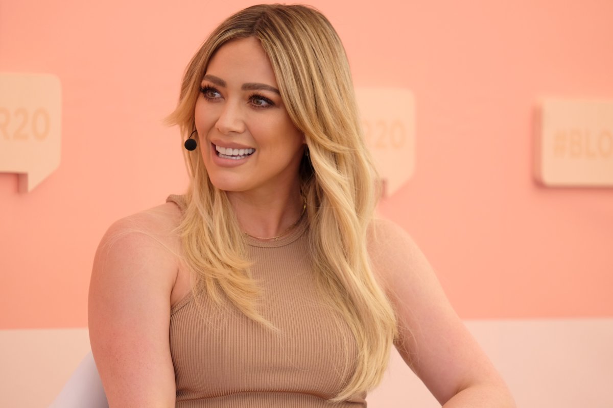 Hilary Duff speaks during #BlogHer20 Health at Rolling Greens Los Angeles on Feb. 1, 2020 in Los Angeles, Calif. 