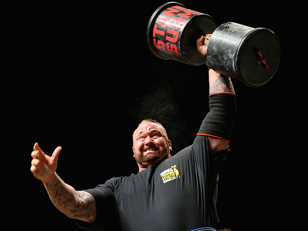 Hafthor Bjornsson of Iceland competes in the Arnold Classic Professional Strongman competition during the 2016 Arnold Classic on March 19, 2016 in Melbourne, Australia.