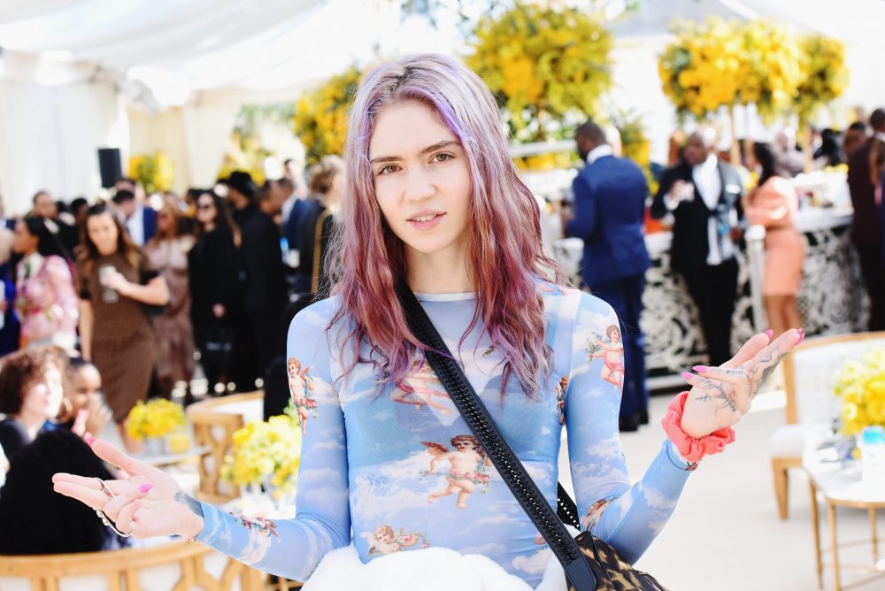 Grimes attends 2019 Roc Nation THE BRUNCH on February 9, 2019 in Los Angeles, California.