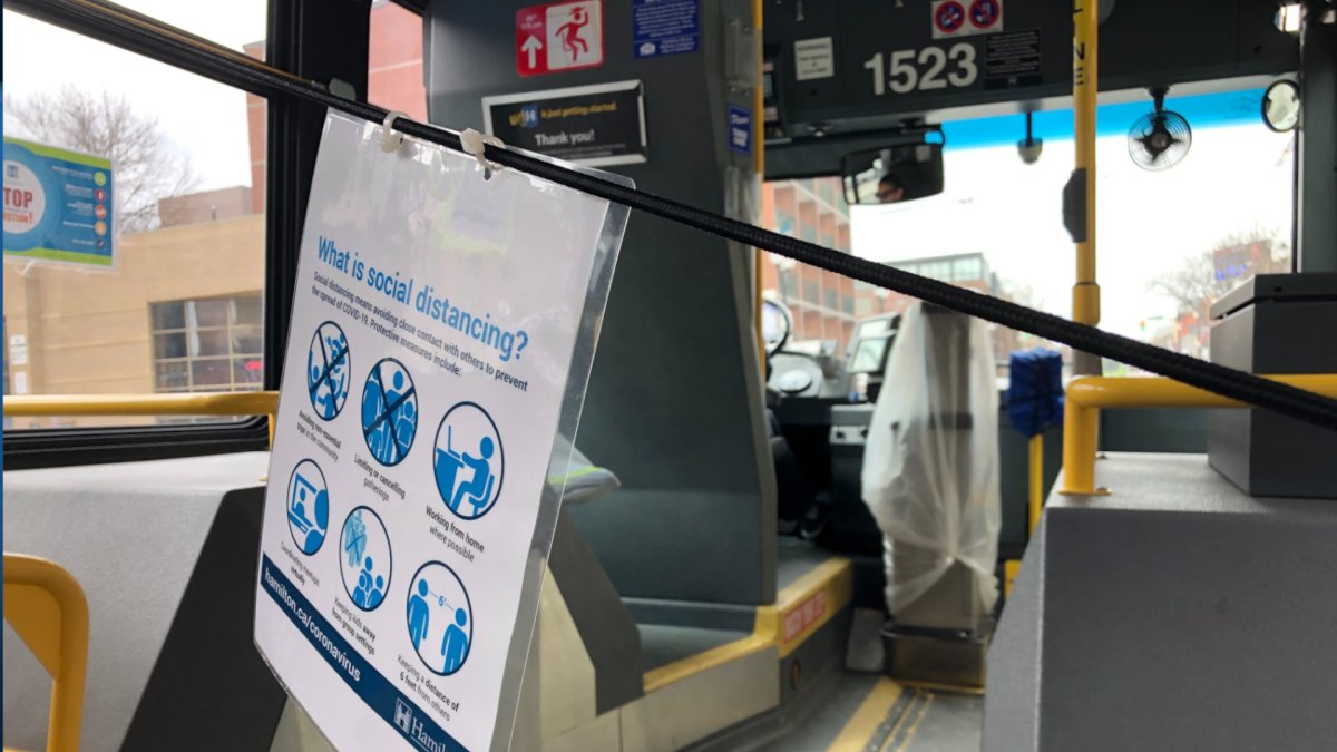 In early April 3, Hamilton introduced passenger limits on HSR buses allowing a maximum of 10 riders at a time, with articulated buses allowing only 15.
