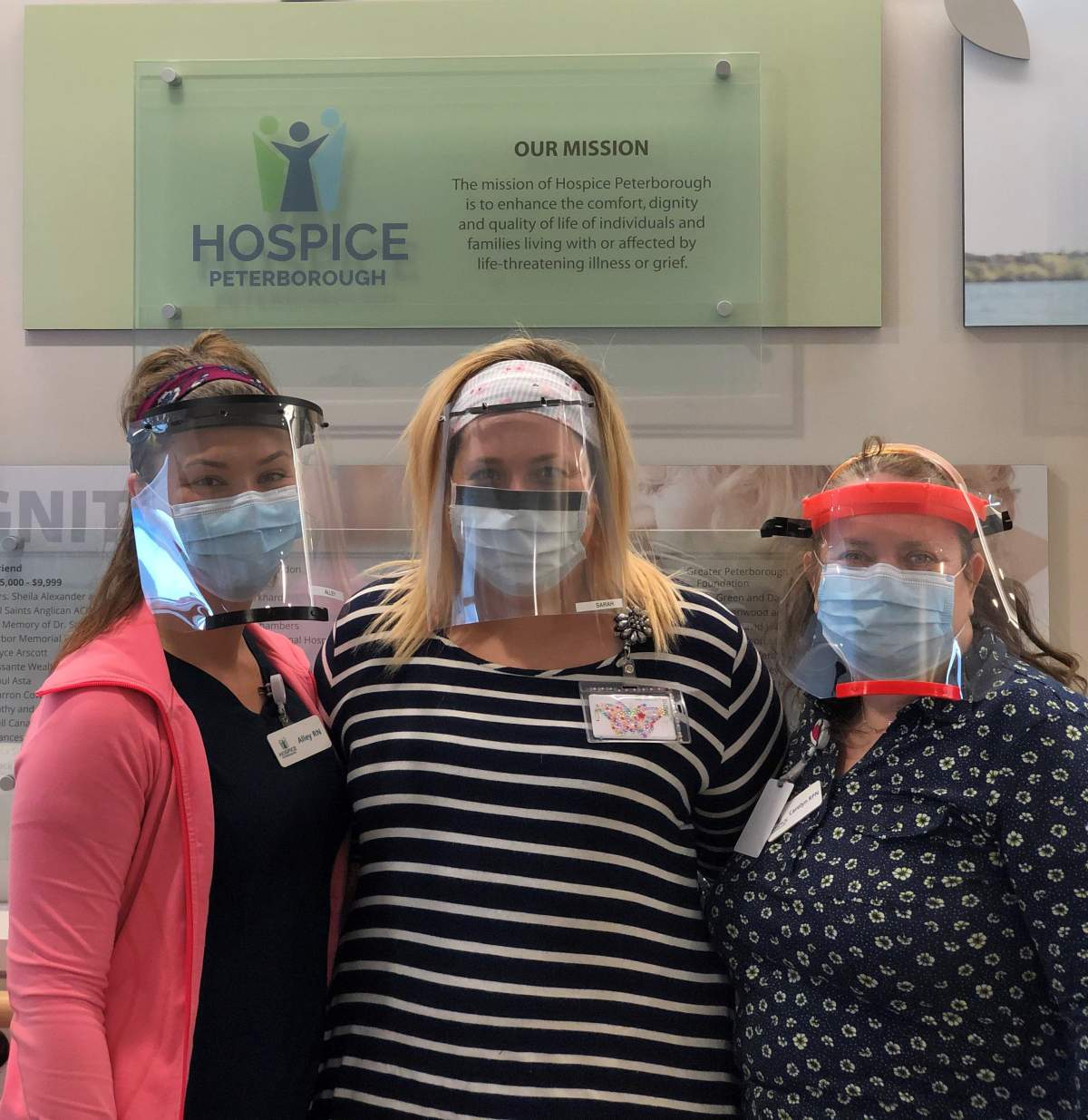 The Rotary Club of Peterborough donated a gift of $1,200 to purchase personal protective equipment at Hospice Peterborough.