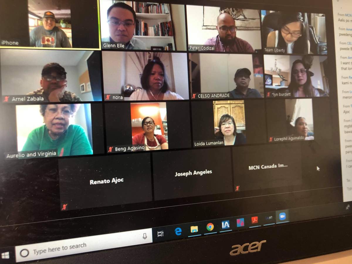 Members of the Philippine Business Society of Alberta planned the initiative while following social distancing rules.