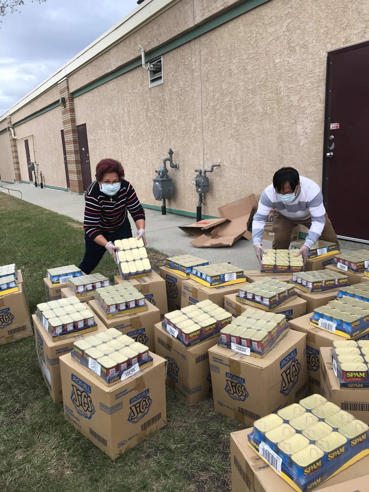 About eight to 10 cars will soon drive supplies down to High River and Okotoks for isolated and quarantined Cargill workers.