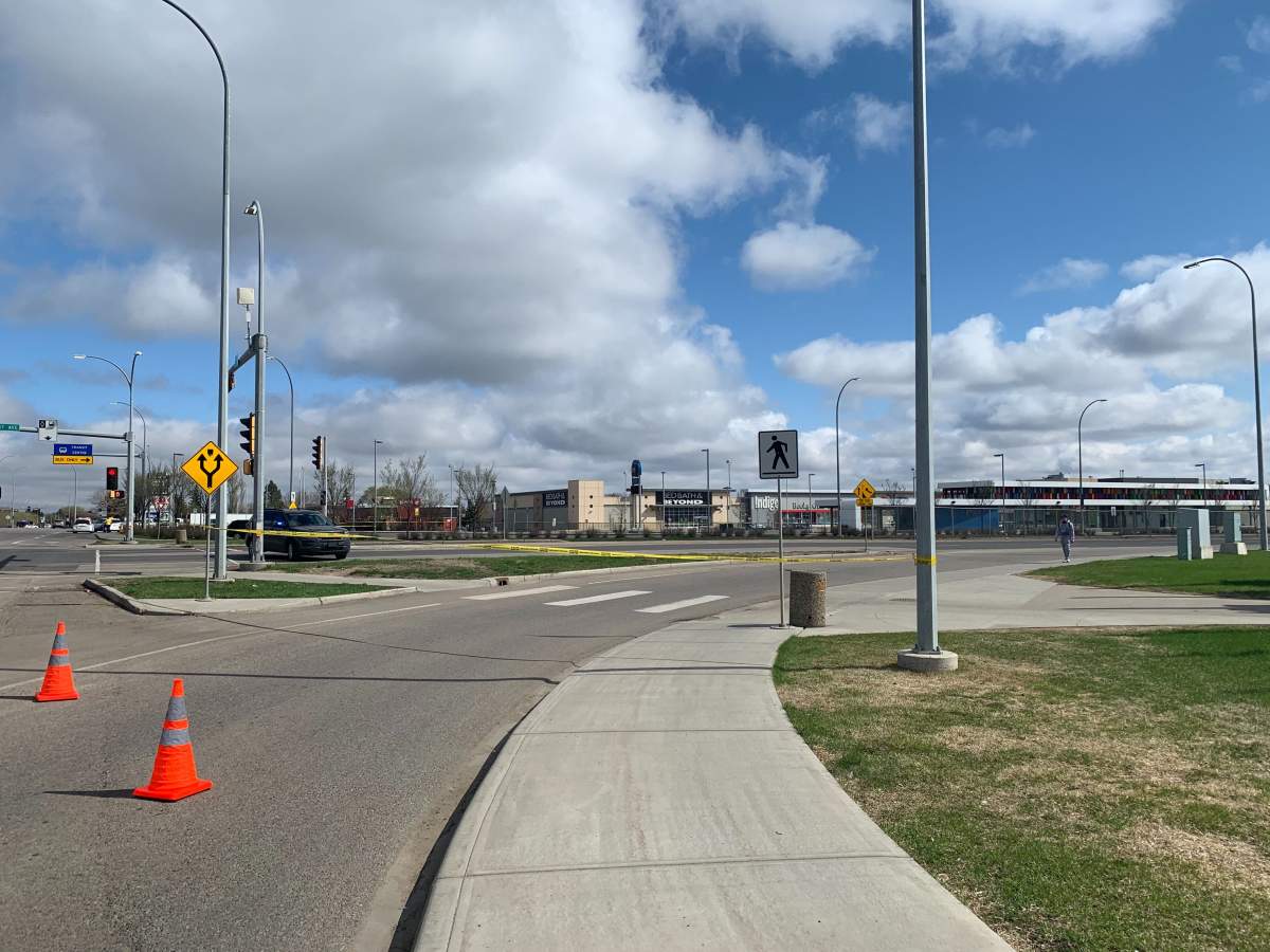 Several roads were closed down in north Edmonton Saturday morning as police investigated a suspicious package.