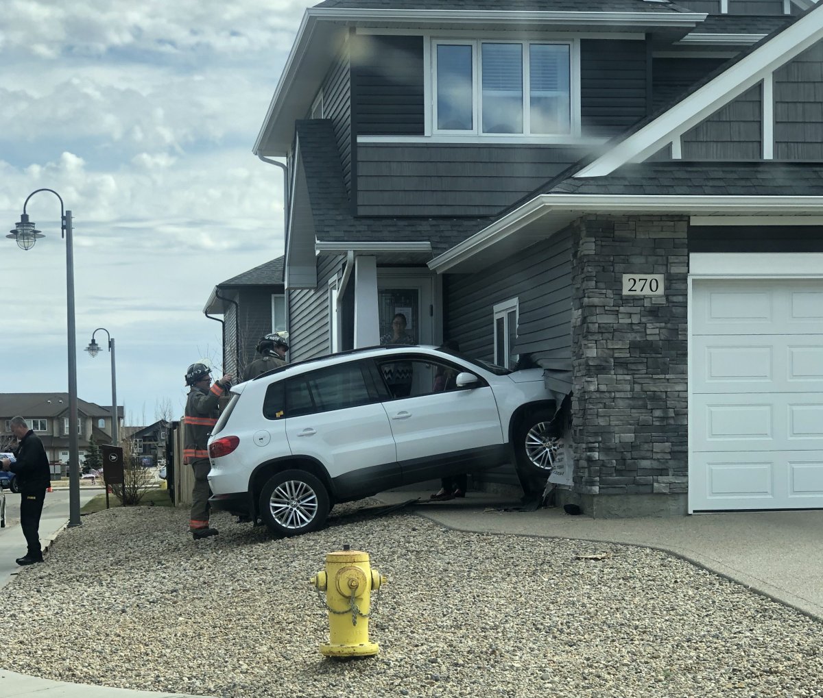 The crash caused minor damage to the vehicle and an unofficial fire department estimate put the damage to the garage at around $5,000.