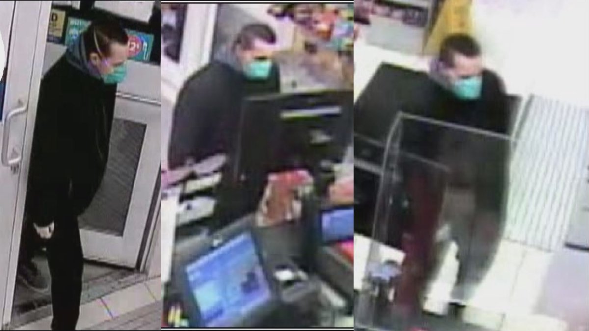 Halifax Regional Police are looking to identify this man in connection with a robbery at an Irving gas station.