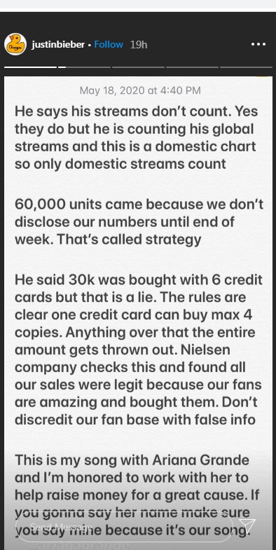 Justin Bieber/Instagram