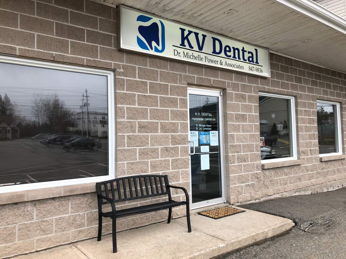KV Dental Clinic in Rothesay, N.B., on May 12, 2020.