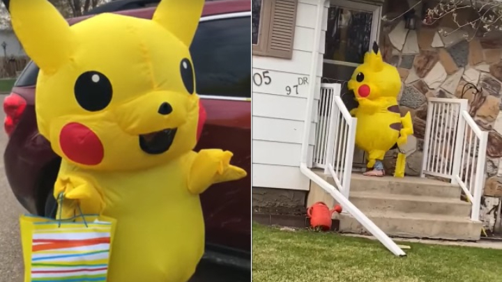 Some ninjas wear elaborate costumes to keep the delivery anonymous.