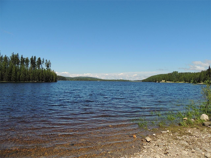 The McCulloch Lake reservoir. The city said once water moves into spillways, residents will start seeing higher and faster volumes of water moving through the area.