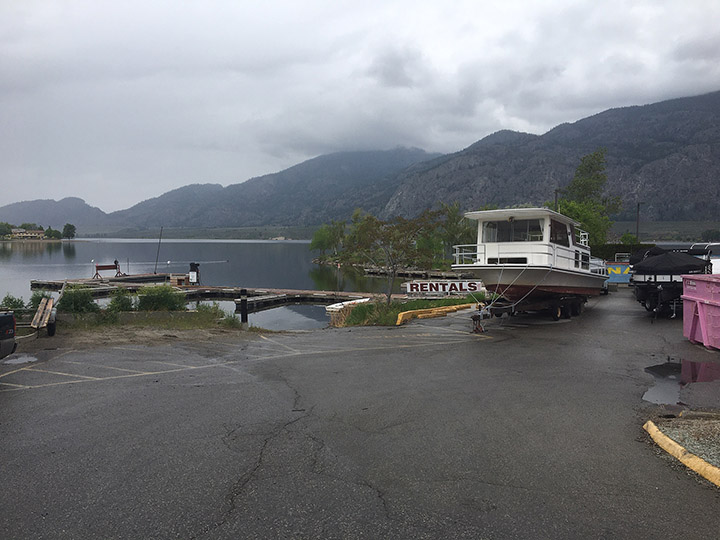 The Starline Marina in Osoyoos. The CBSA said reduction in service will take place Tuesday, May 12, at 9 p.m. PT, and will remain in effect until further notice.