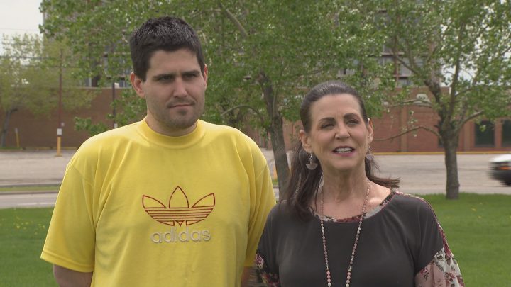 Keigan Tierney and his mother, Susan Aylward-Tierney.