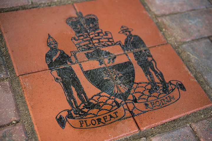 The “Pillars of the Force” memorial site is made up of 10,000 bricks.