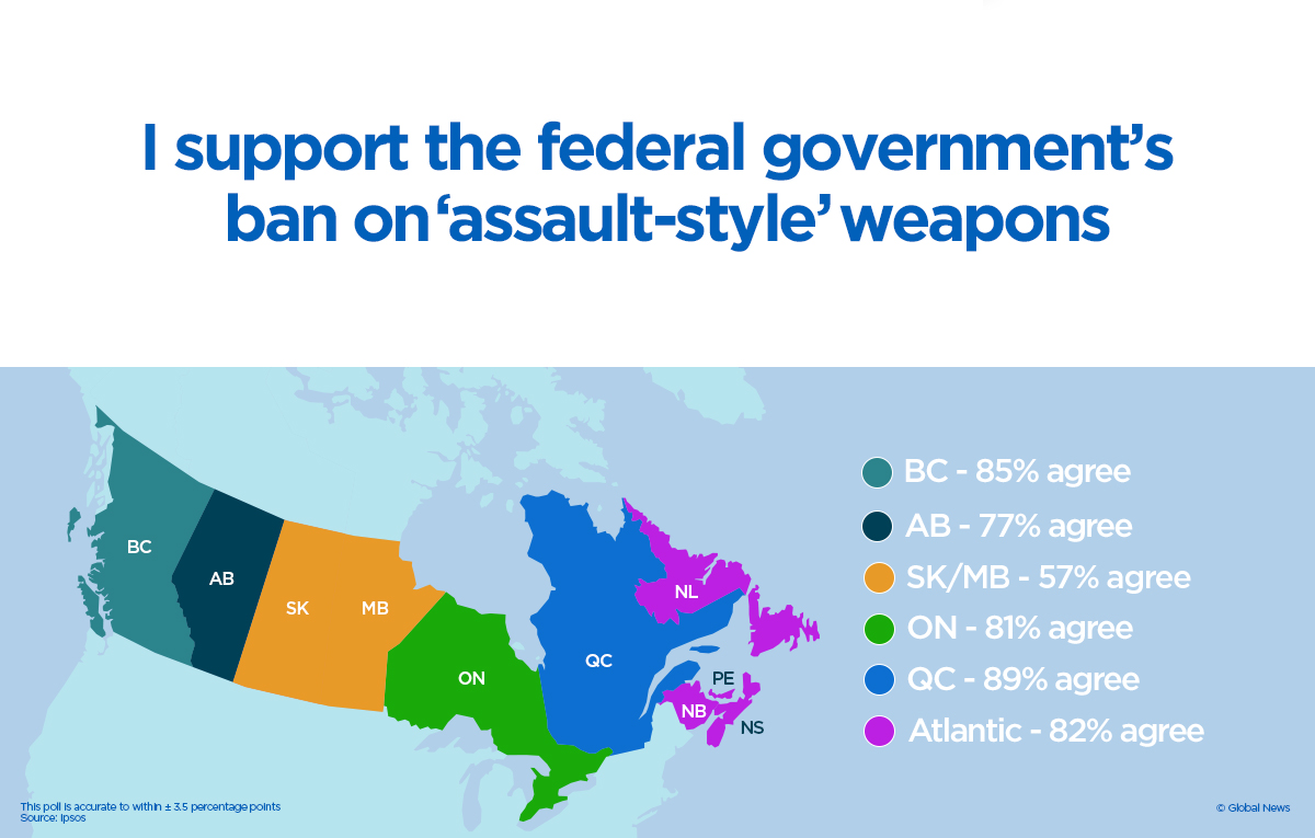 Majority Of Canadians Support New Gun Ban But Want Feds To Focus On ...