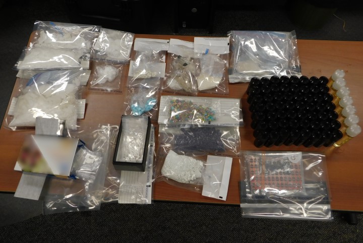 RCMP said a significant amount of drugs were seized at a rural property north of Biggar, Sask., during a trafficking investigation, on May 15, 2020.