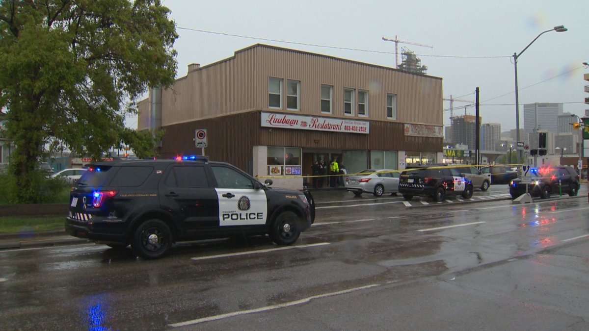 Calgary police responded to a shooting in the southwest on Sunday, May 31, 2020.