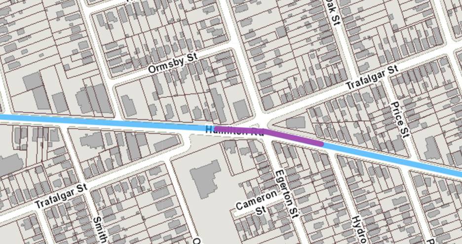 Hamilton Road is closed east of Egerton Street. Egerton Street is also be closed north and south of Hamilton Road.