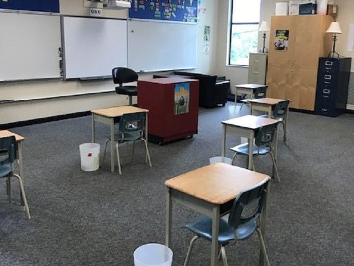 Each class and school may look different as each situation is a case-by-case basis, according to the school district, but all will be practicing safe physical distancing.