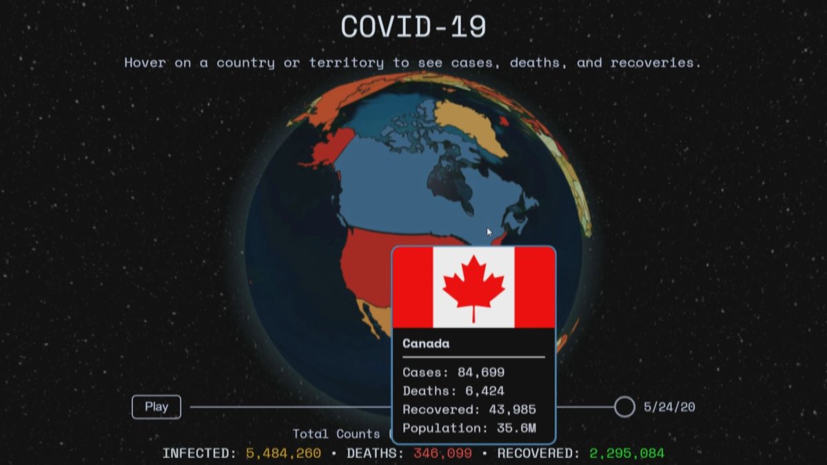 A 3D, interactive website created by a Calgary high school student shows how the novel coronavirus has spread across the world. 