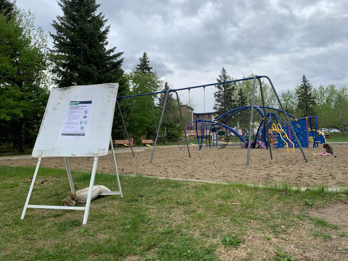 The playgrounds at St. Albert's Lions Park and Rotary Park reopened Wednesday, May 20, 2020.