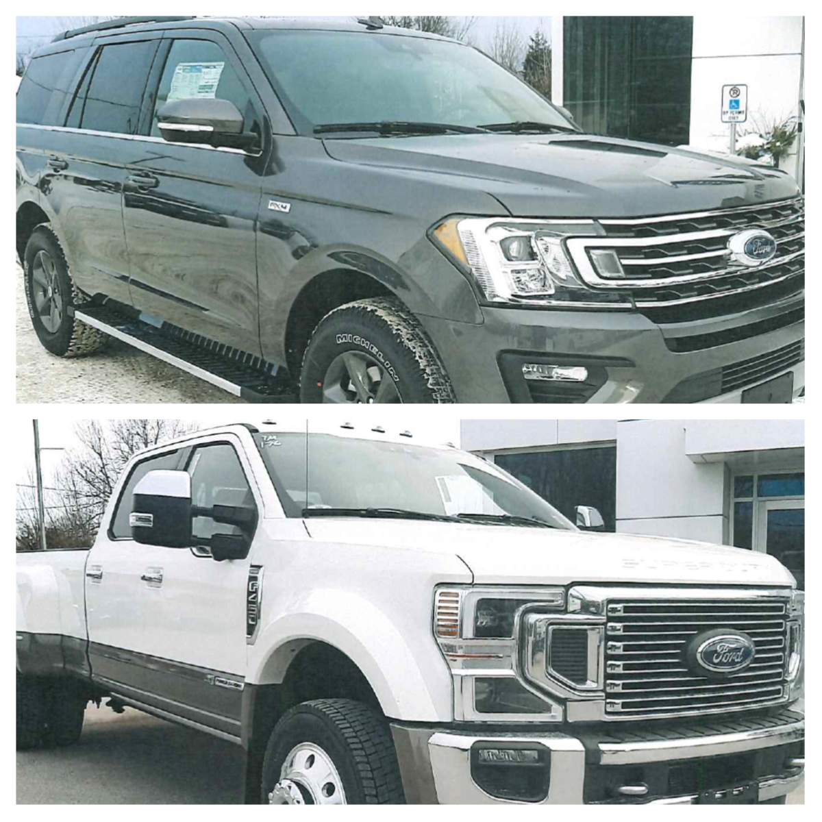 City of Kawartha Lakes OPP said on Thursday that the vehicles are believed to have gone missing sometime overnight.