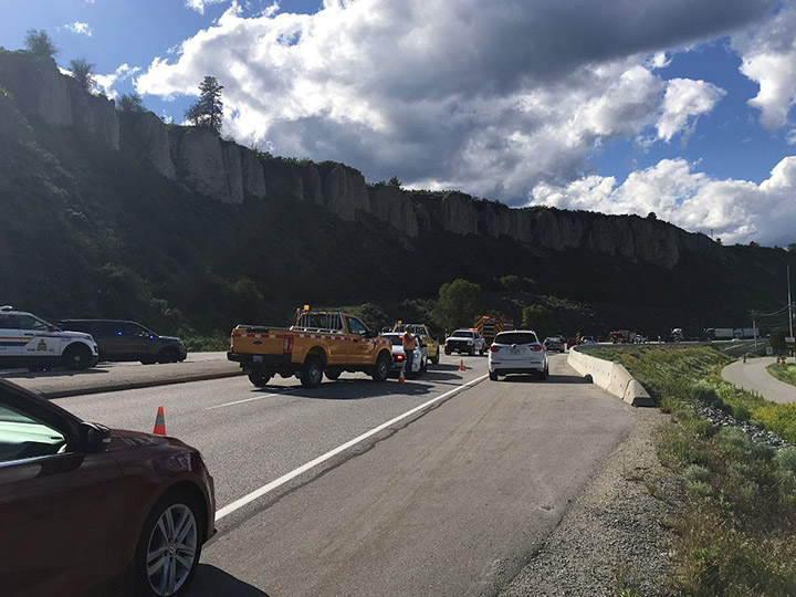 The accident along Highway 97 near Summerland happened at approximately 3:50 p.m., near Lakeshore Drive South.