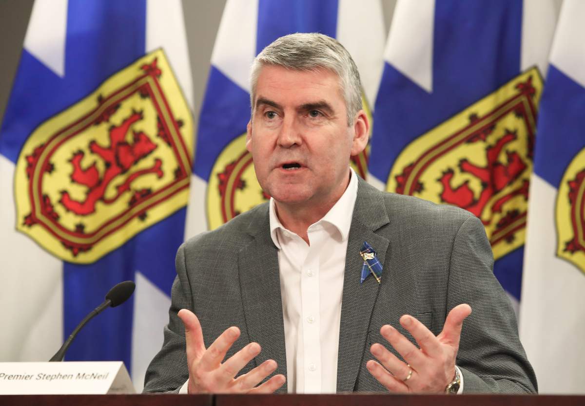 Premier Stephen McNeil speaks at Nova Scotia's COVID-19 update on May 8, 2020. 