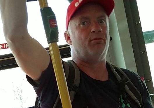 Metro Vancouver Transit Police are asking for the public's help in identifying a man, shown in a handout photo, suspected in a racially motivated attack against a woman. Police say a man who boarded a bus on the Downtown Eastside on April 15 made discriminatory remarks directed at two Asian women who got on wearing masks.