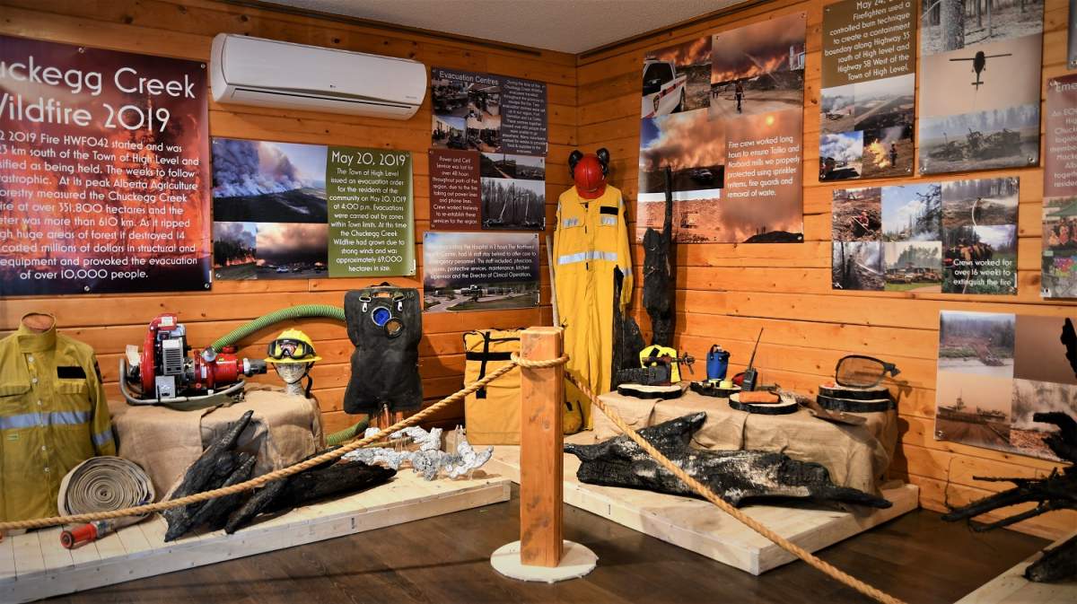 High Level has launched an exhibit to commemorate the 2019 wildfire evacuations in the community.