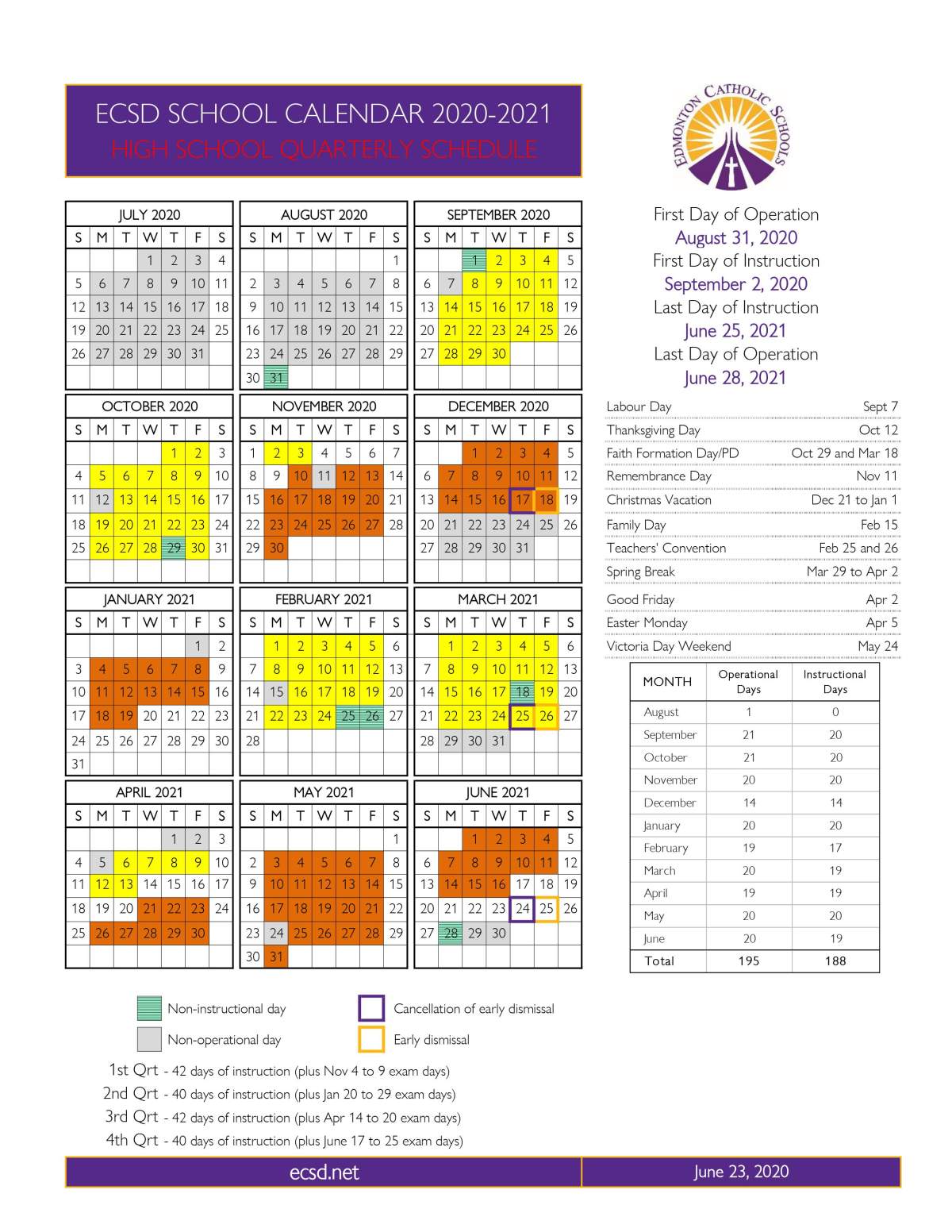 Edmonton public, Catholic boards changing up high school schedules for 2020-21 - image