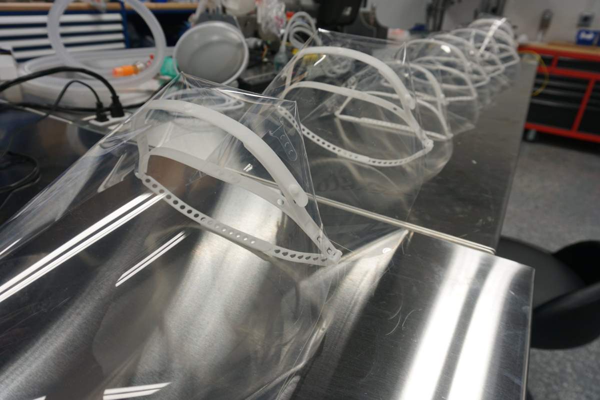 This 3D-Printed Face Shield is intended for general healthcare use during the COVID-19 pandemic. This is a Health Canada approved design that can be reused to ensure ongoing protection. It is designed by Exergy Solutions.