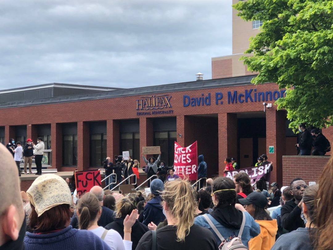 Hundred gathered in Halifax at a Black Lives Matter vigil. 