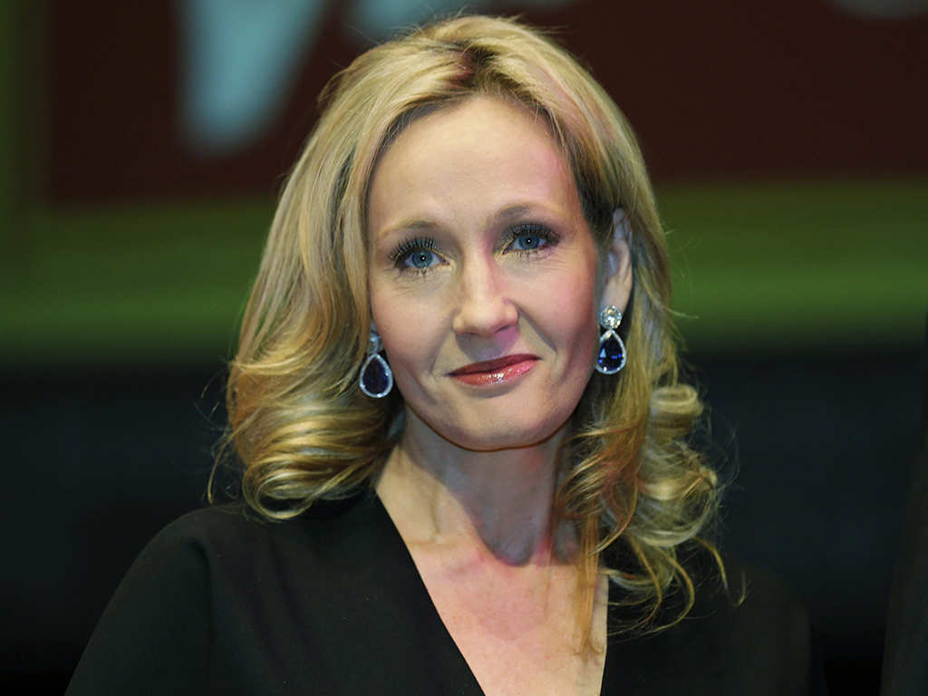 British author J.K. Rowling poses for photographers at the Southbank Centre in London, England, on Sept. 27, 2012.