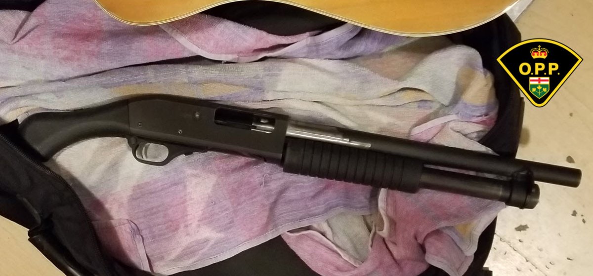 OPP seized a sawed-off shotgun and ammo from a home in the Municipality of Marmora and Lake.