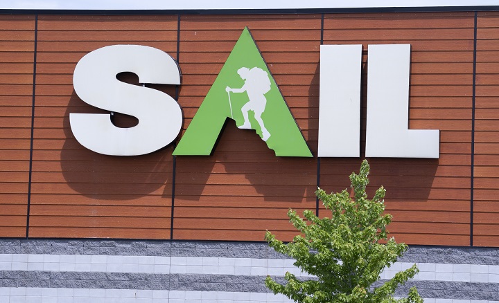 A Sail outdoor store is seen in Brossard, Que. on Tuesday, June 2, 2020. Sail Outdoors Inc. has filed for bankruptcy protection so it can restructure amid the COVID-19 pandemic. 