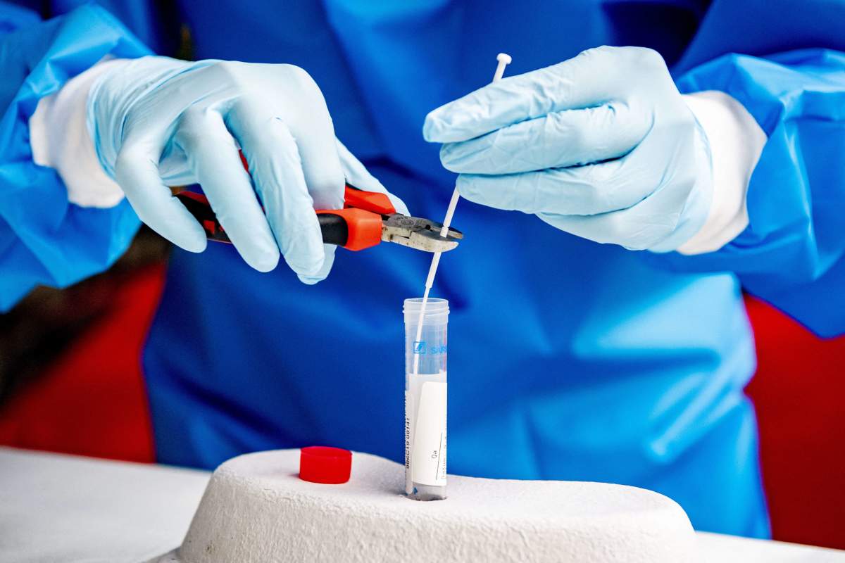 Drive-thru for Covid-19 tests.