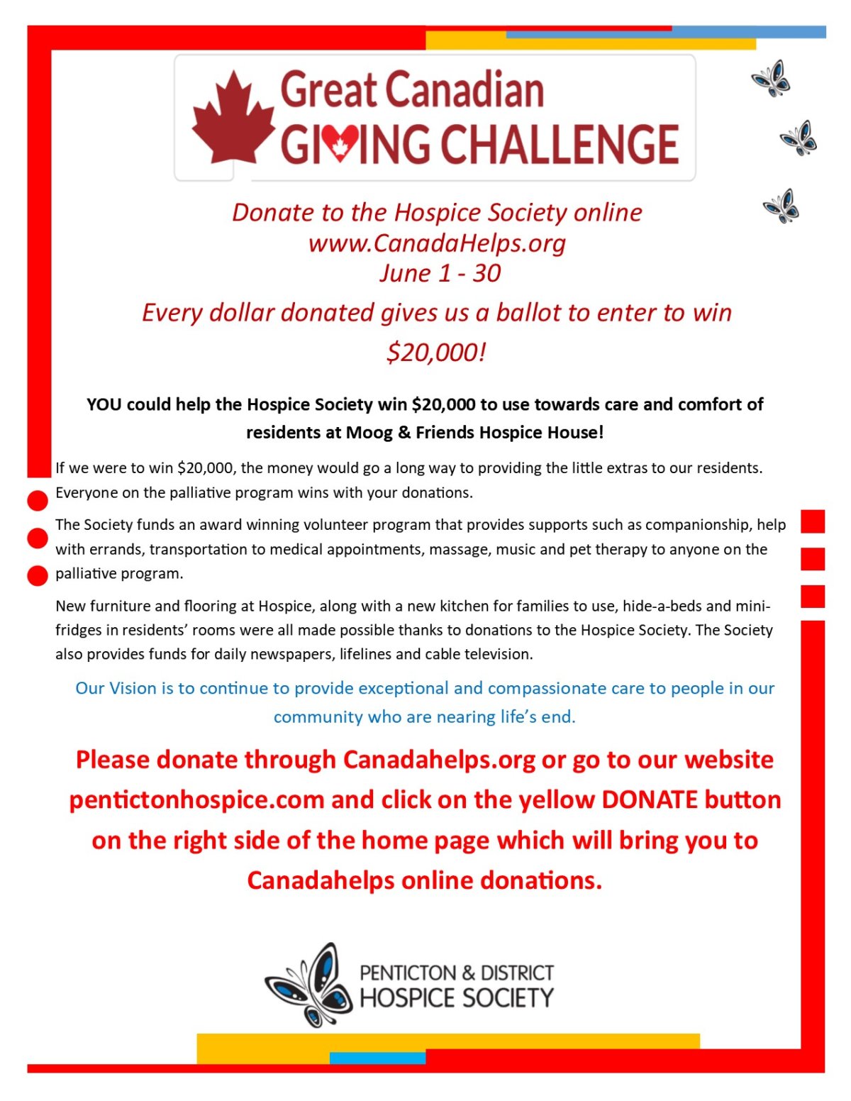 Penticton & District Hospice Society Great Canadian Giving Challenge - image