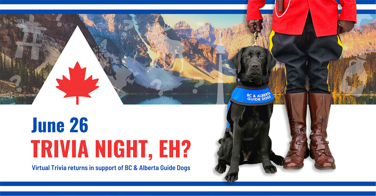 Virtual Trivia Night – Canada Edition – BC & Alberta Guide Dogs - image