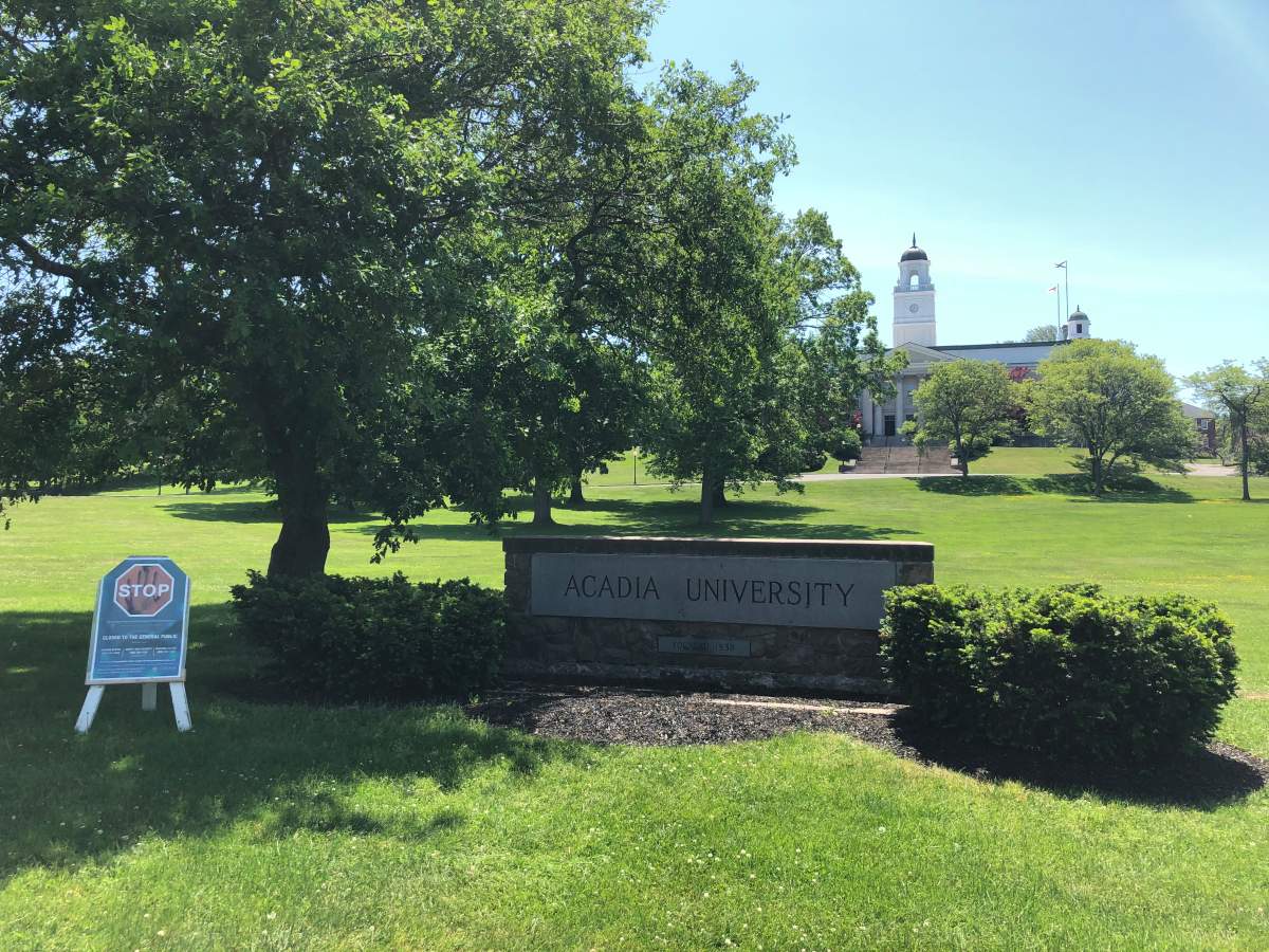 Acadia University's campus in Wolfville, NS.