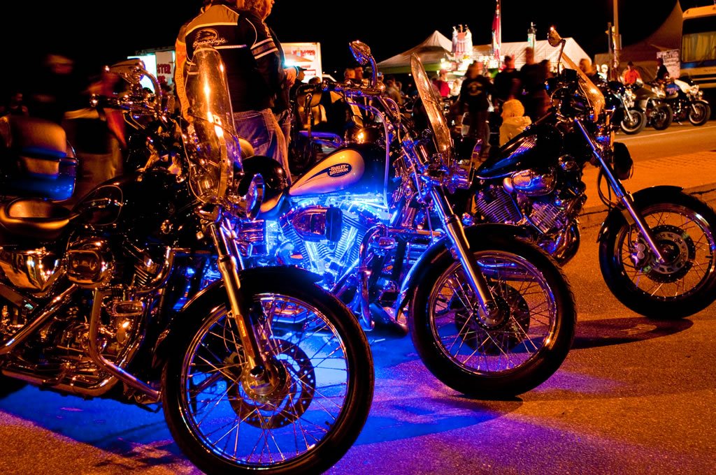 Image of motorcycles taken at the rally. 