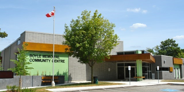 Boyle Memorial Community Centre at 530 Charlotte Ave.