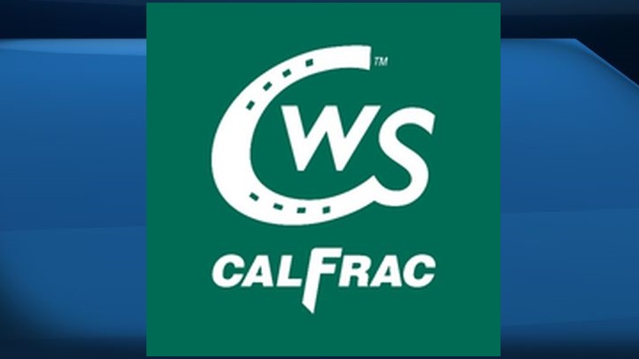 A file photo of the logo for Calfrac Well Services.