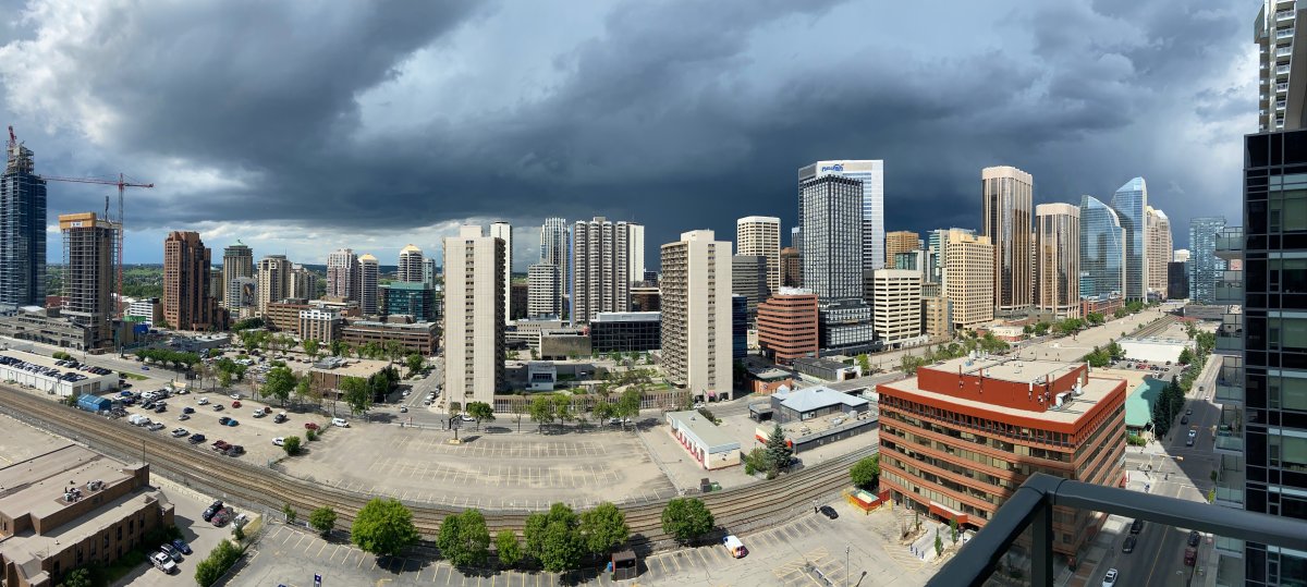 Storm clouds over Calgary on Sunday, June 21, 2020. 