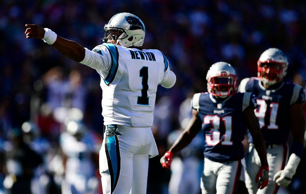 Cam Newton (1) is now a member of the New England Patriots. 