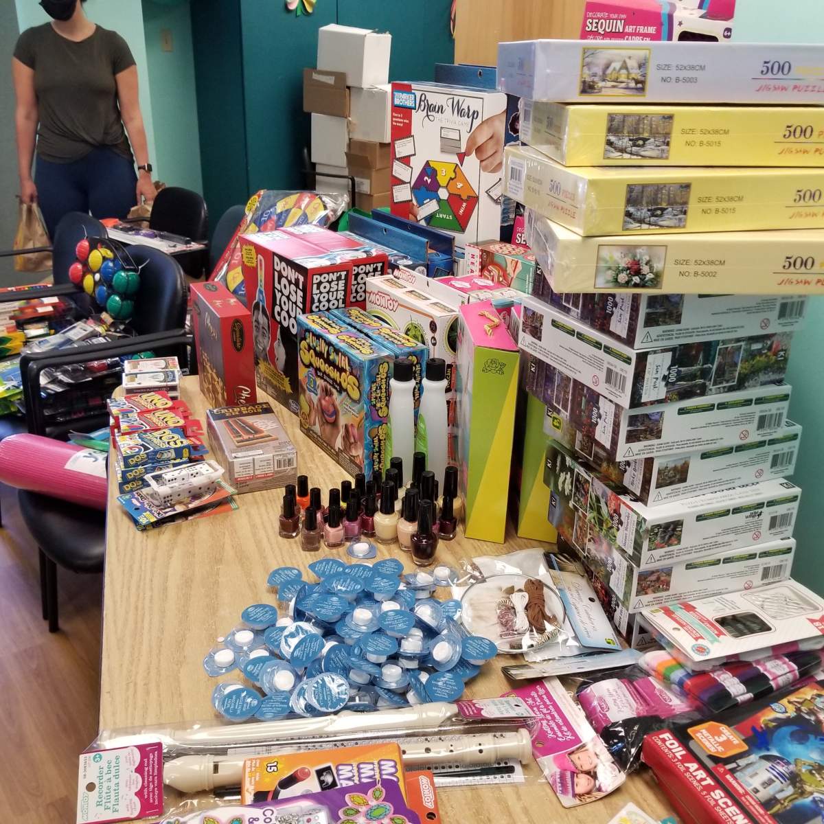 The Canadian Mental Health Association collects games, toys, craft supplies and more for adult activity packages for their members during COVID-19.