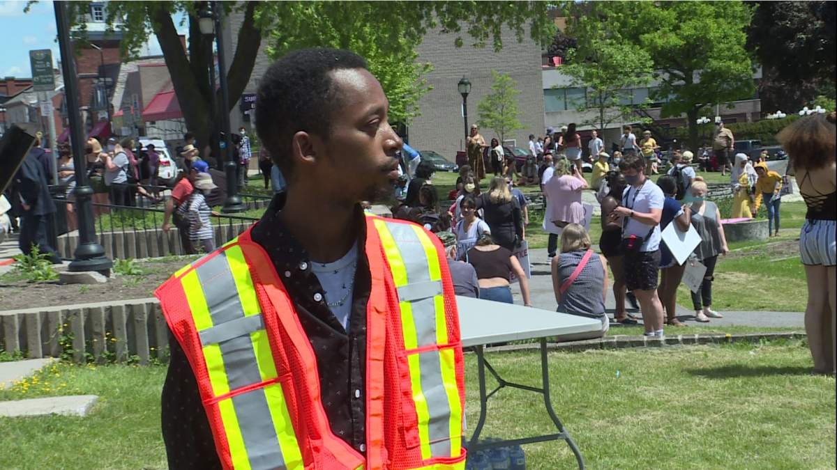 Constantin Mugenga, organizer for the ‘Justice for George Floyd & All Police Racism Victims’ vigil
